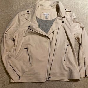 Buttery soft cream suede like material jacket